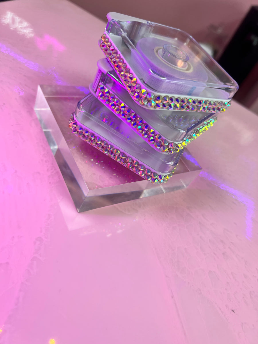 Blinged Tape Dispenser (Square) Lash Vault