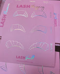 Dream Maps -Lash Mapping Practice Sheets (Pack of 5)